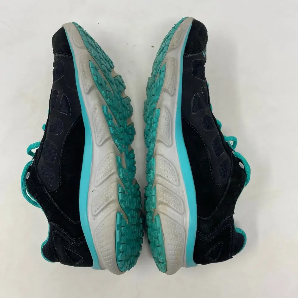 Under Armour UA Thrill Running Shoes Black Teal Womens Size 8.5